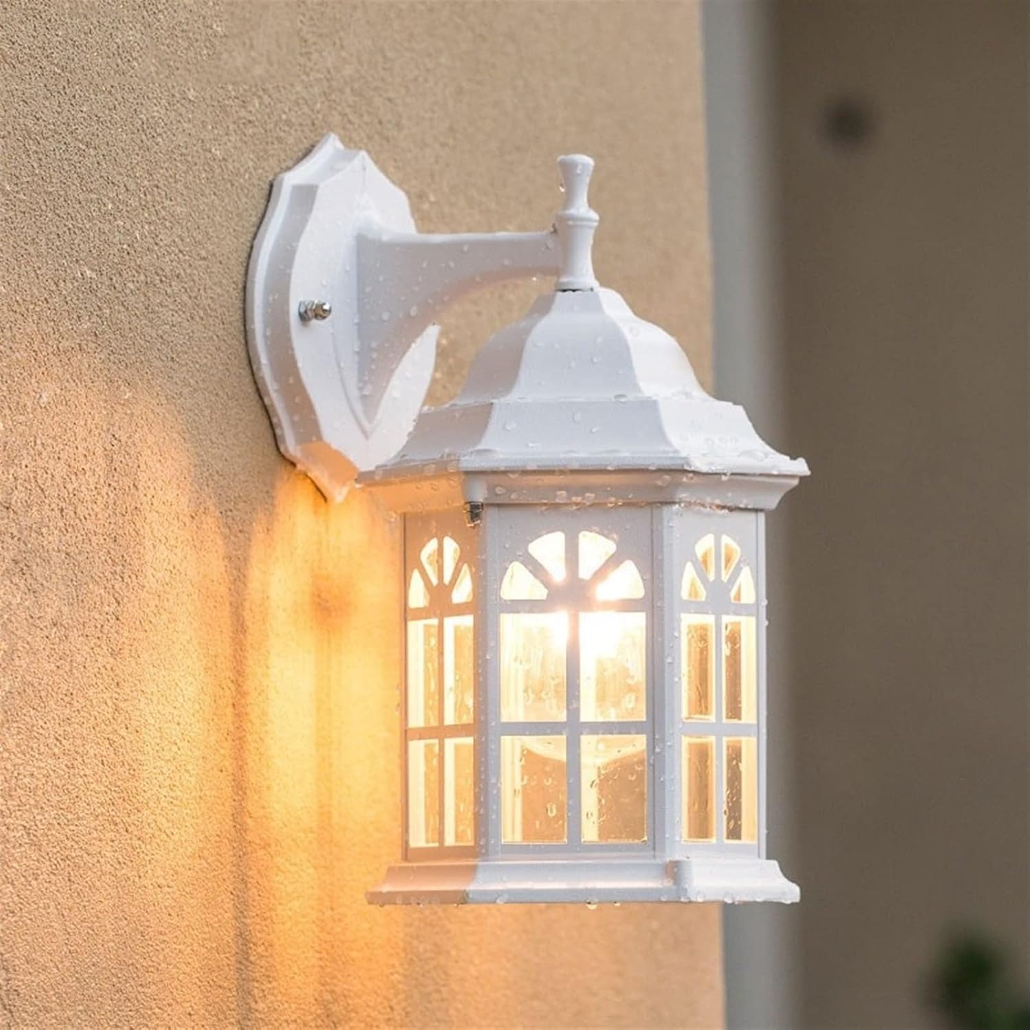 Modern Outdoor Wall Lamp Waterproof Wall Lantern Clear Glass Edison Style Bulb for Exterior House Porch Patio Garden balcony aisle corridor Fixtures Lighting