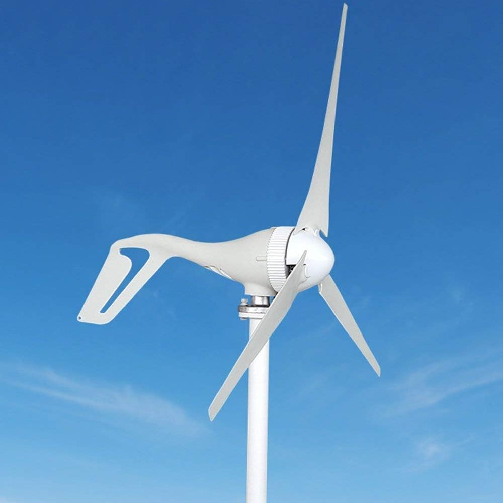 Wind Turbine Generator 24v 200w 3 Blades Low Wind Speed Starting NSK Bearings Garden Street Lights Wind Turbines