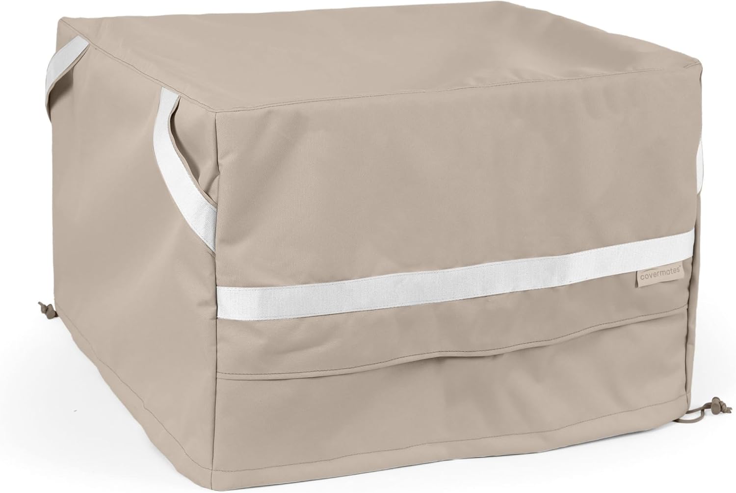 Covermates Deck Box Cover - Premium Polyester, Weather Resistant, Drawcord Hem, Seating and Chair Covers, 18W x 18D x 18H, Clay