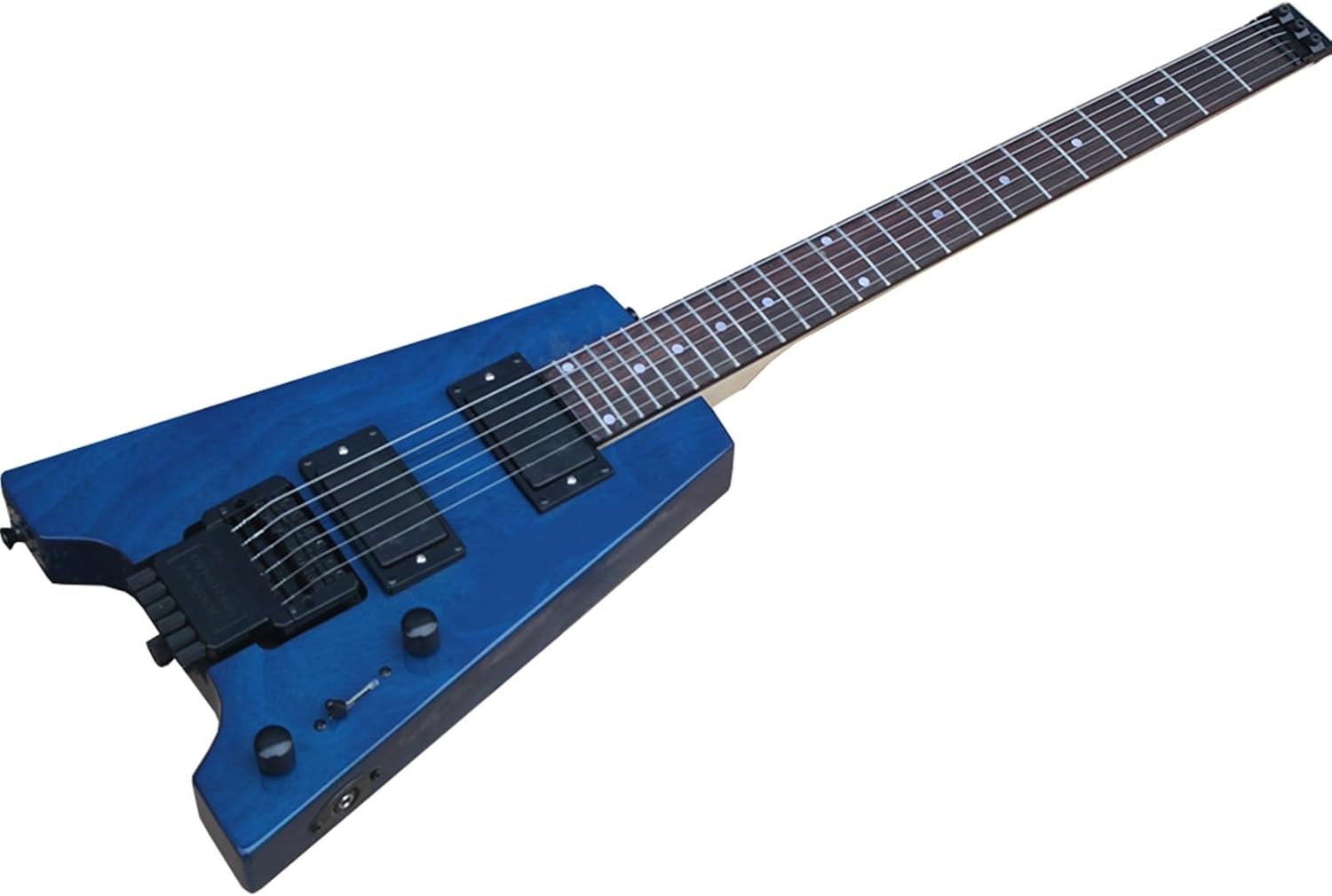 Blue 6 Strings 24 Frets 39 Inches Headless Electric Guitar with Rosewood Fretboard Professional Headless Guitar