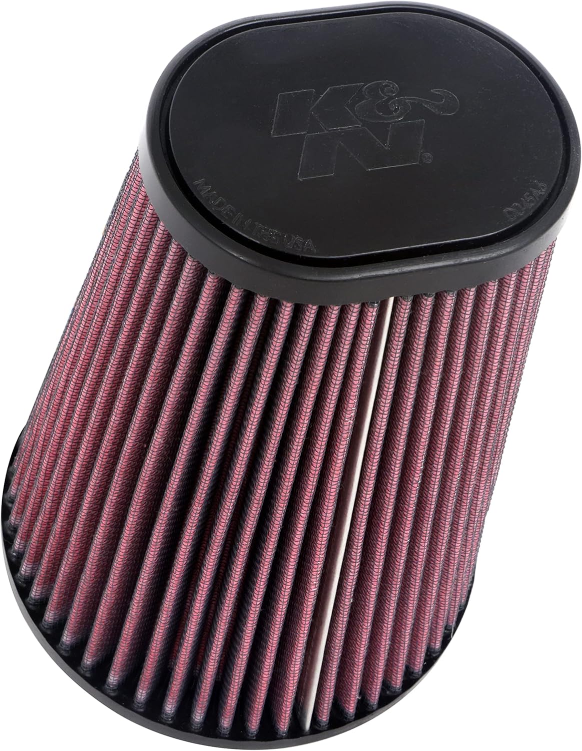 K&N High-Flow Original Lifetime Universal Clamp-On Air Filter: High Performance, Premium, Washable: Flange Diameter: 4.5 In, Filter Height: 8 In, Flange Length: 0.625 In, Shape: Tapered Oval, RU-1021