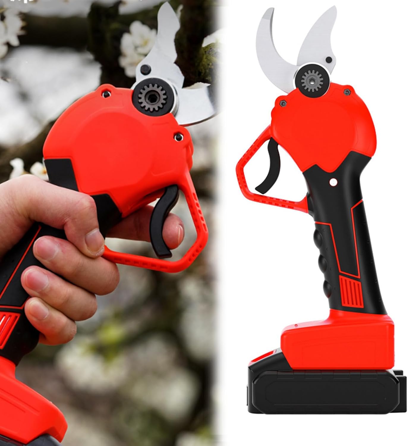 Electric Pruning Shears, Professional Electric Pruning, Branch Pruning Shears With Rechargeable, Suitable For Orchard Pruning(Size:B)