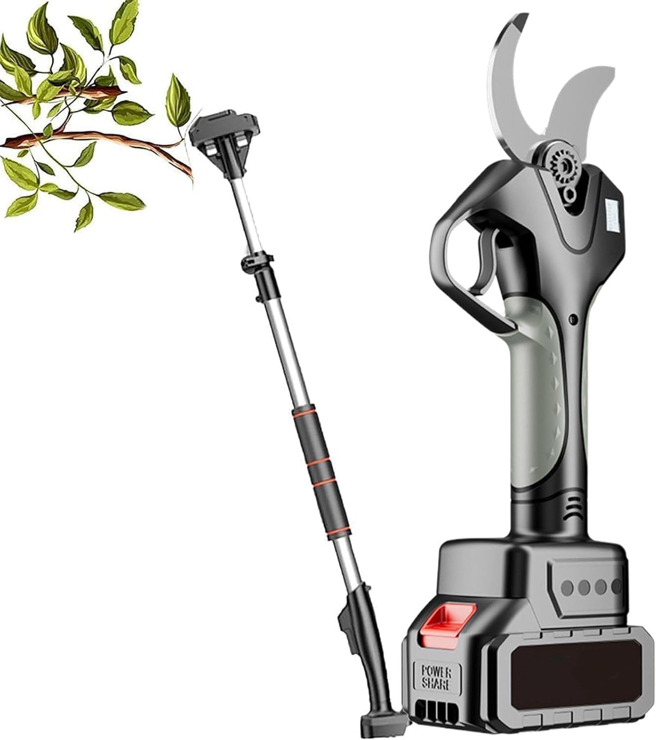 Cordless Pruning Shears,Brushless Electric Pruning Shears Pruner with LCD Display,Pruning Diameter 3 Inch,Portable Electric Pruner for Gardening Tree Pruning