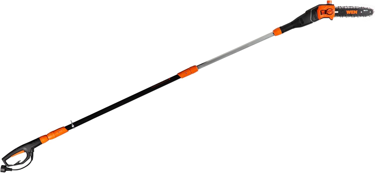 WEN Electric Pole Saw, Corded, 8-Amp, 10-Inch with 14-Foot Reach (CP0810)