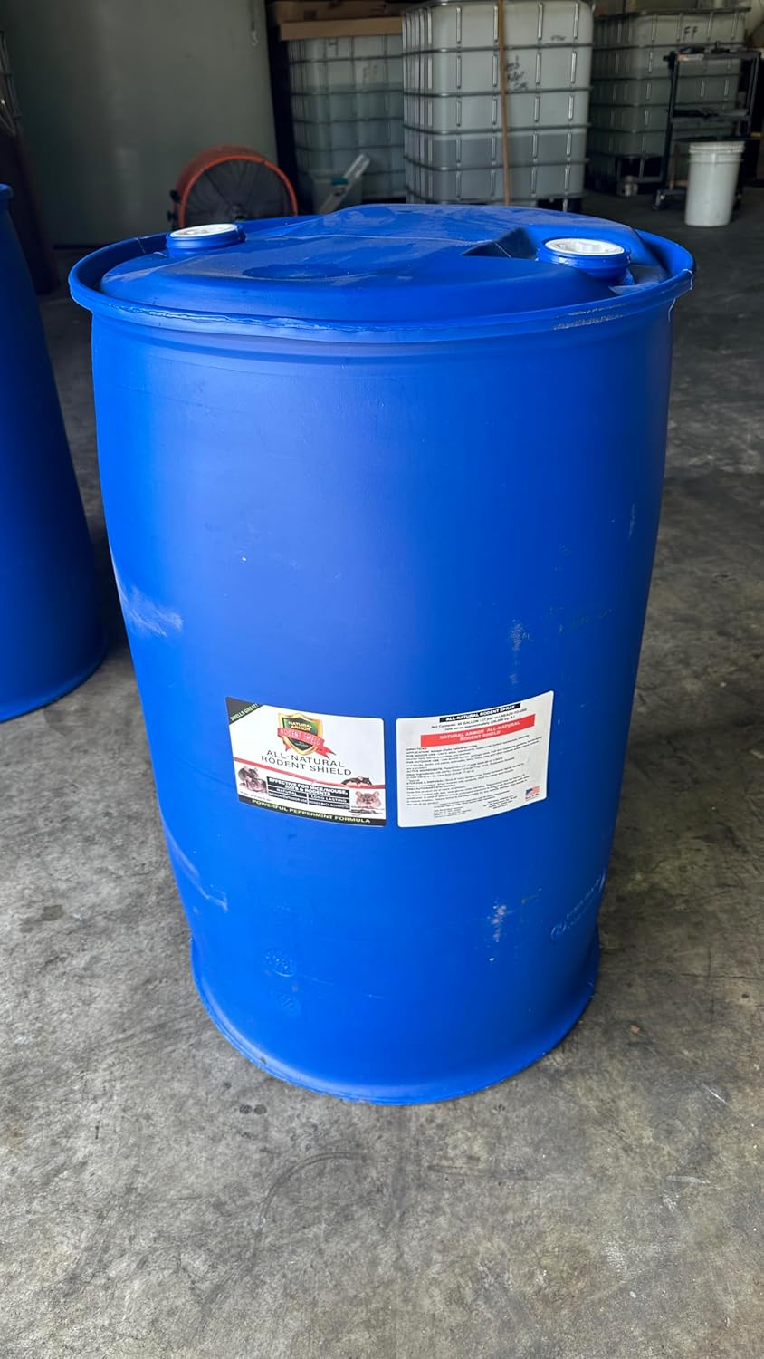 Natural Armor Peppermint Repellent for Mice/Mouse, Rats & Rodents. Natural Spray for Indoor & Outdoor Use Rodent Shield - 4-55 Gallon Drums