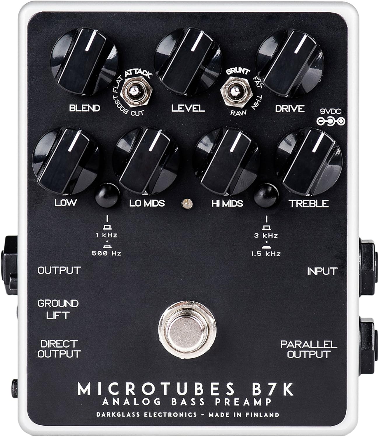 Darkglass Microtubes B7K V2 Bass Preamp Pedal for Electric Bass w/Overdrive, 4-band EQ, and Balanced XLR Output