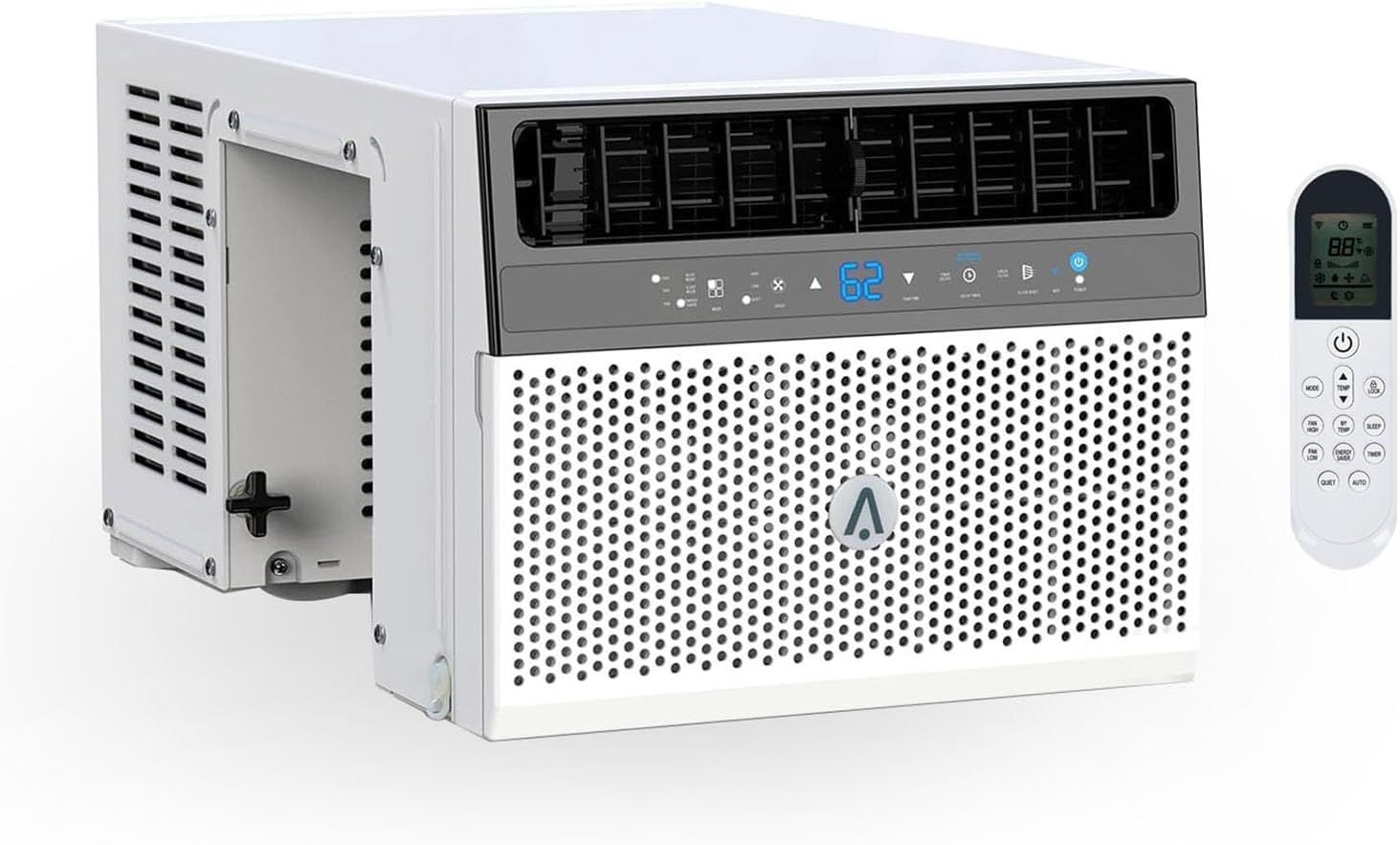 8,000 BTU Window Air Conditioner U-Shaped – Window Ac Air Units U Shaped Cools Up to 450 Sq. Ft., Ultra Quiet With Open Window Flexibility, Ultra Quiet, Energy Efficient