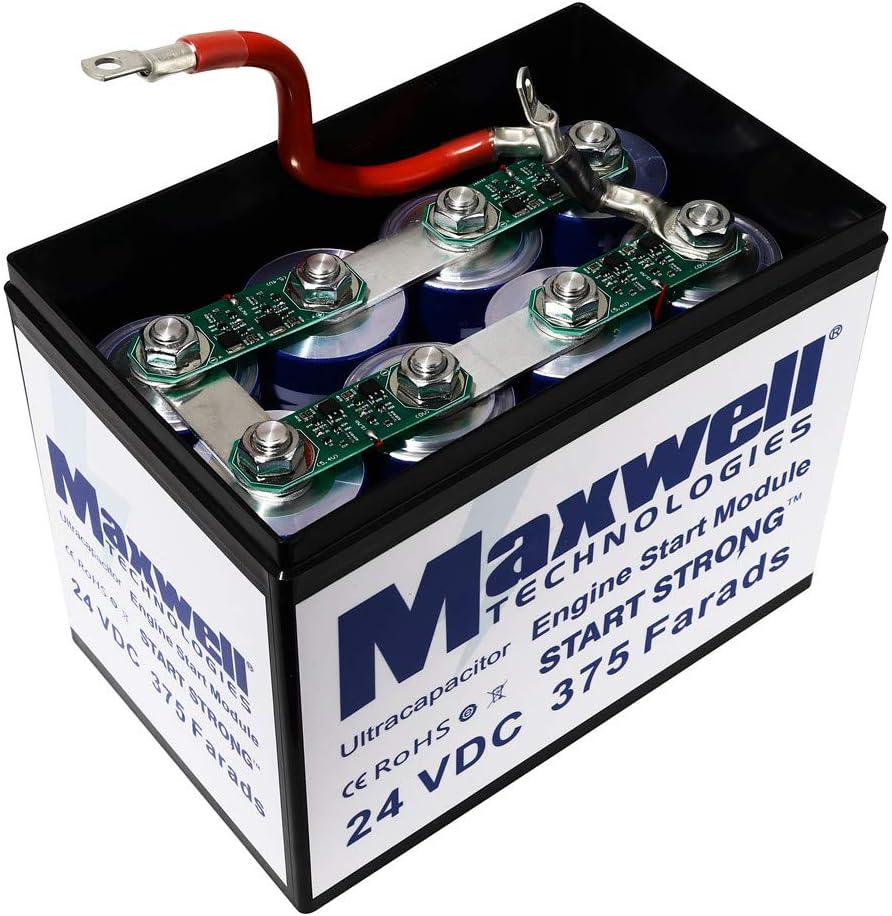 Maxwell Durablue 24V 375F Super Capacitor Solar Power System 3000Farads car Audio Amplifier 12V Engine Start Battery
