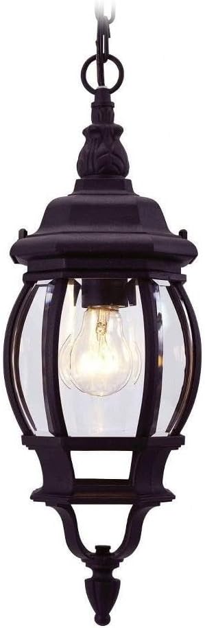 1 Light Black Outdoor Chain Lantern
