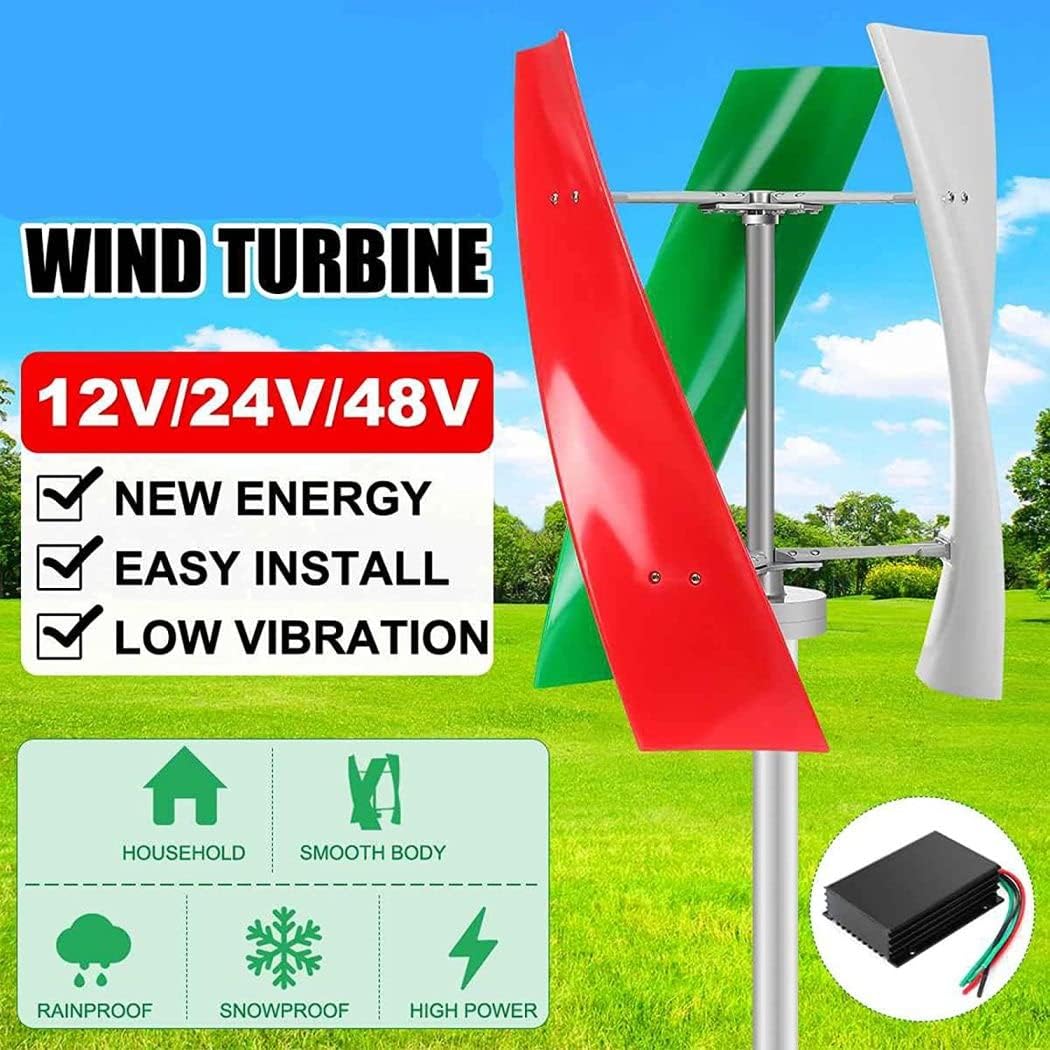 LiuSj JUnSt 12000W 12V 24V 48V 220V Vertical Wind Turbine Magnets Levitation Upright Wind Generator for Home Ship