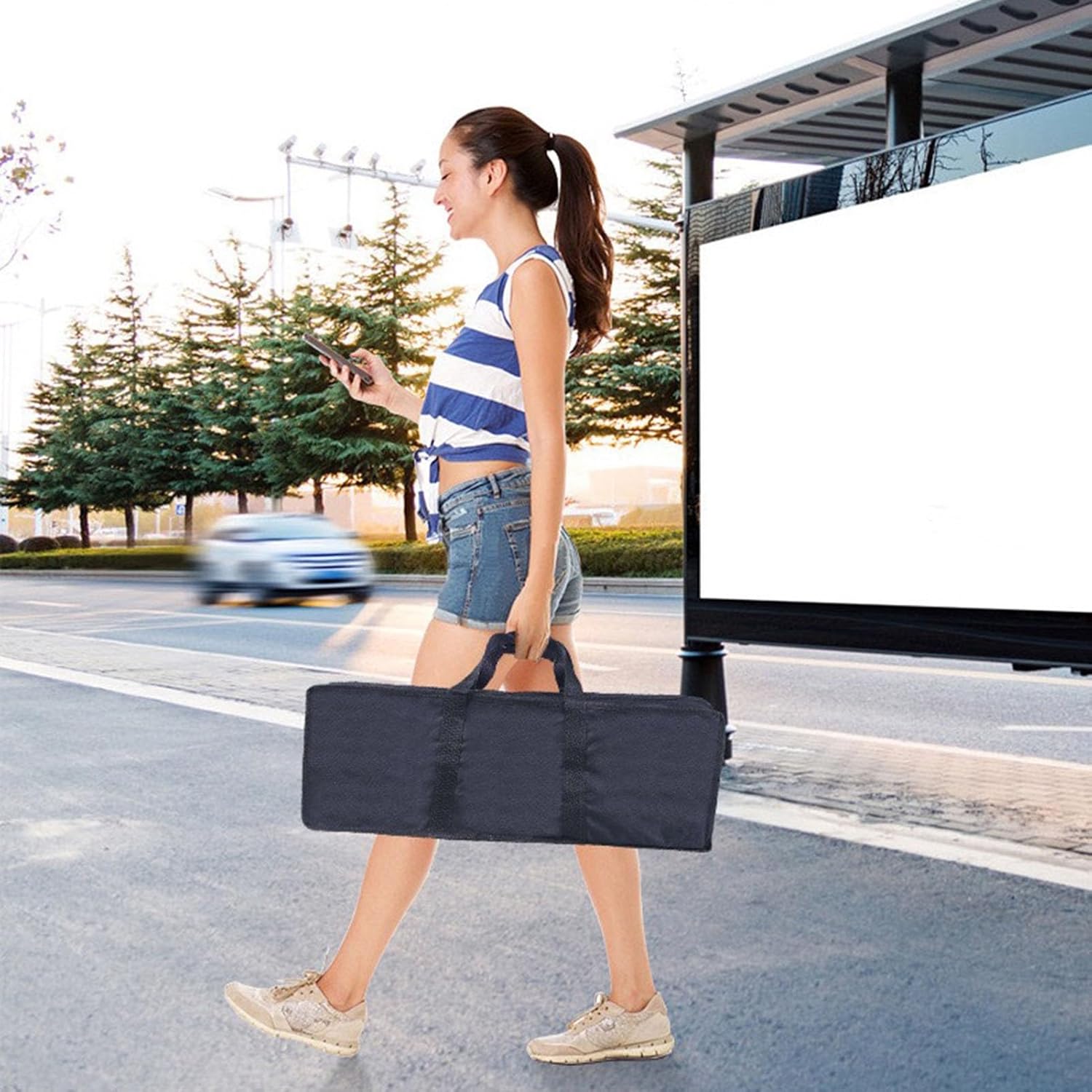 88 Keys Folding Piano Electric Keyboard Piano Semi-Weighted Portable Digital Piano Rechargeable Built-in Dual Speakers With Bluetooth 5.0 MIDI Sustain Pedal,Music Sheet Holder,Carrying Bag (Color : B