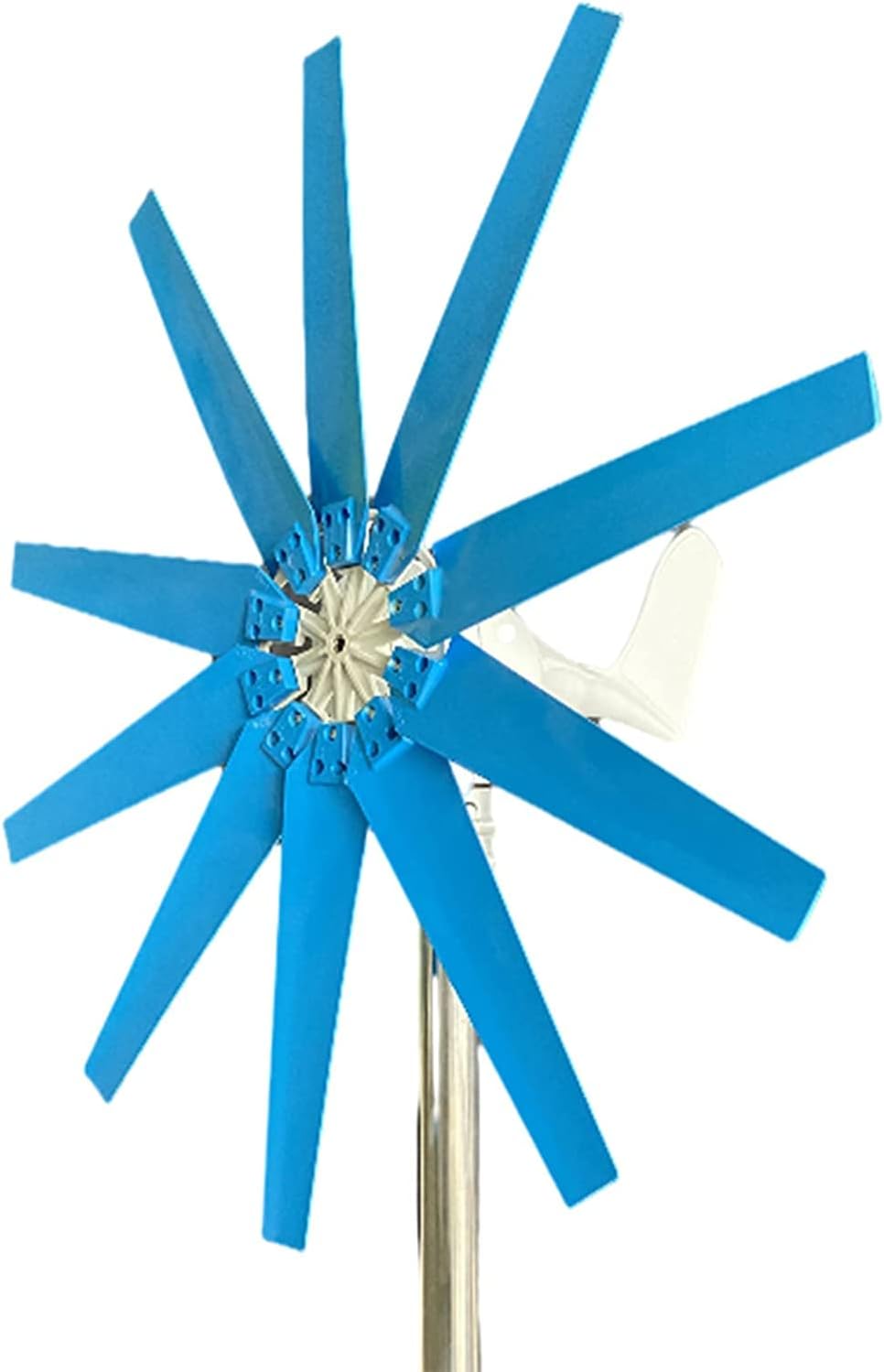 Horizontal Wind Generator 10000 W, 10 Blades 12 V 24 V 48 V Wind Power Systems Generator Easy Installation with Generator Controller for Home Or Camping