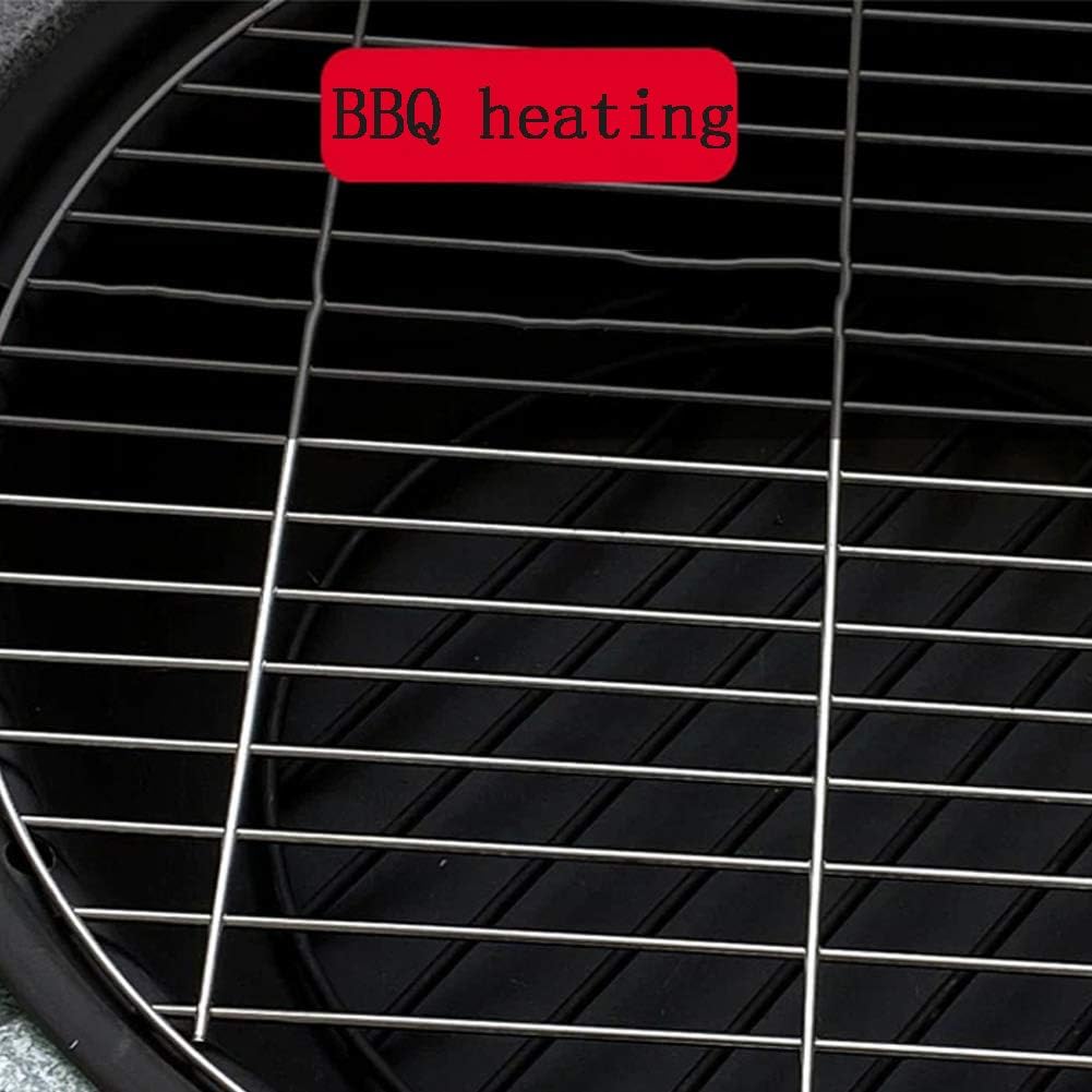 Outdoor Round Burning Fire Pit Fire Bowl for Garden and Patio with BBQ Grill Shelf Heater/BBQ/Ice Pit with Waterproof Cover (3 in 1Fire Pit),White