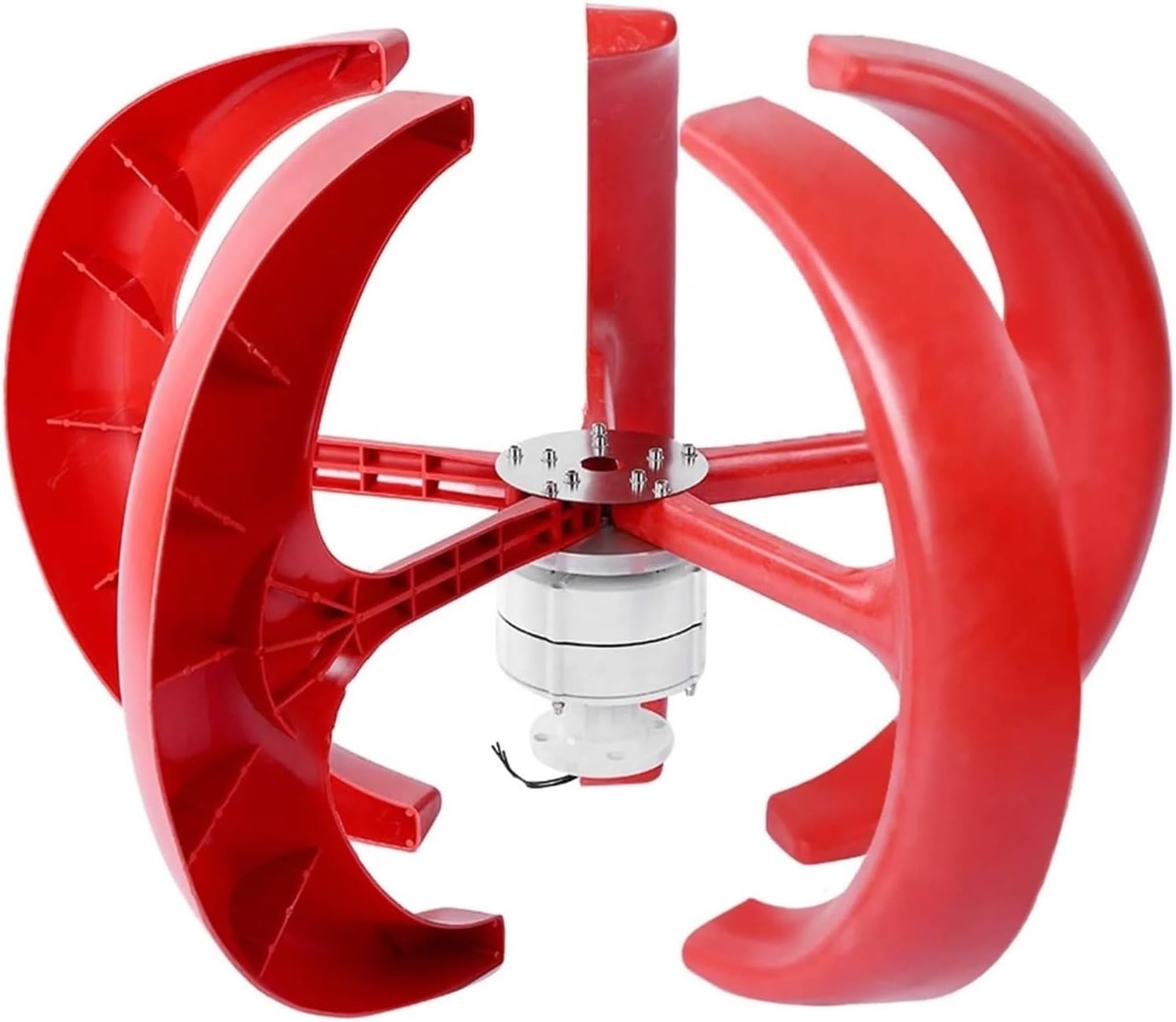 Windmill Generator, Small Windmills Energy Mini Vertical Wind Turbine Generator Kit 1000w 12v 24v For Home Use (Color : Rojo, Size : 24V), 1005004264822197