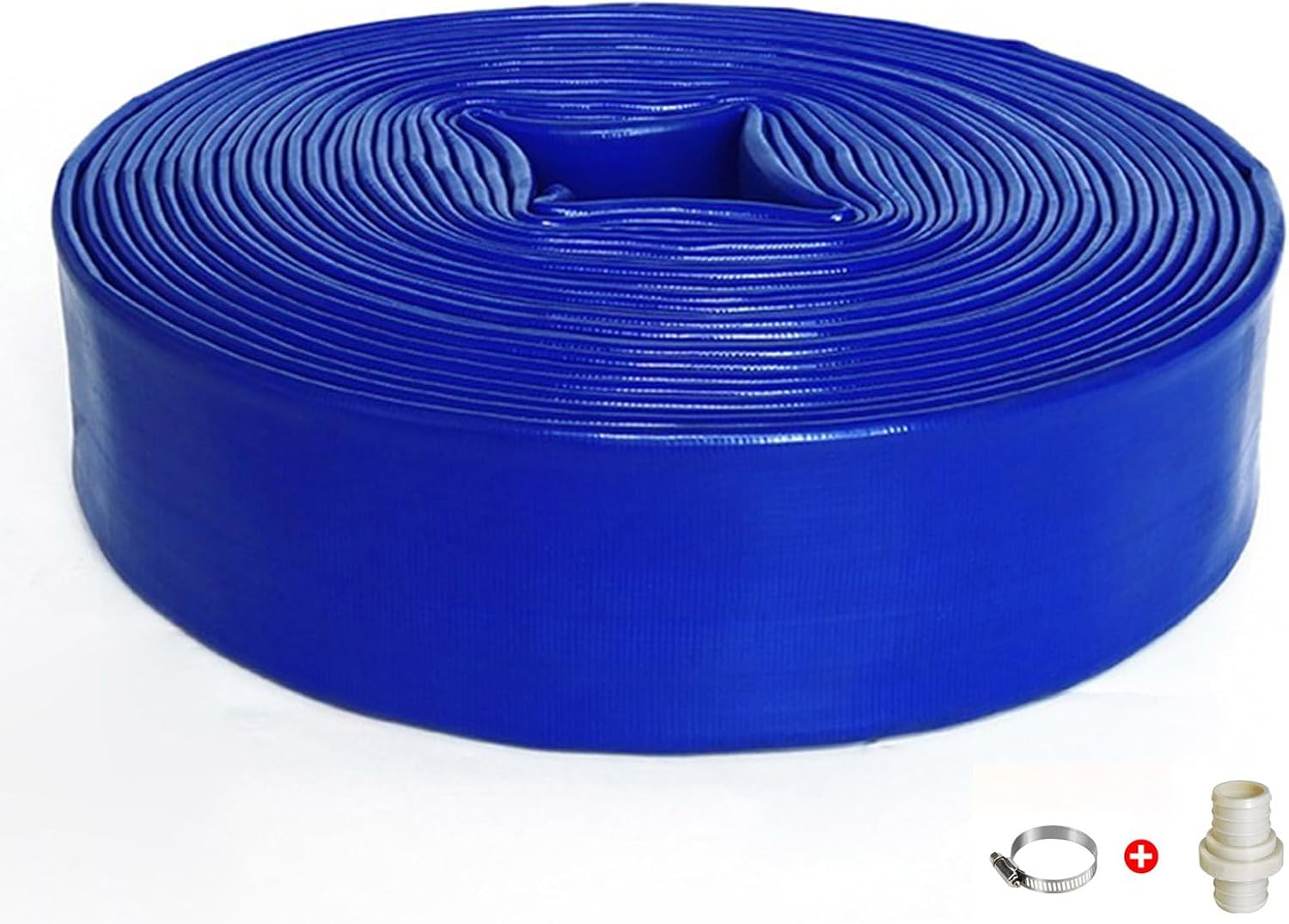 PVC Layflat Hose Fire Hose Flat Discharge Hose , 4
