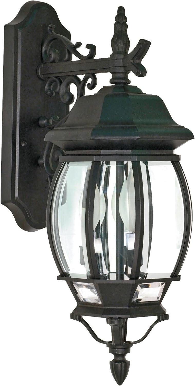 Nuvo 60/893 Three Light Outdoor Wall Mount, UNKNOWN, Black