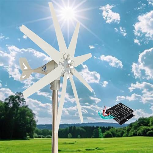 14000W Wind Turbine Generator Kit - 12V/24V/48V, 8 Blades & Charge Controller, Perfect for Home, Marine & Hybrid Solar Systems - Efficient Renewable Energy Solution
