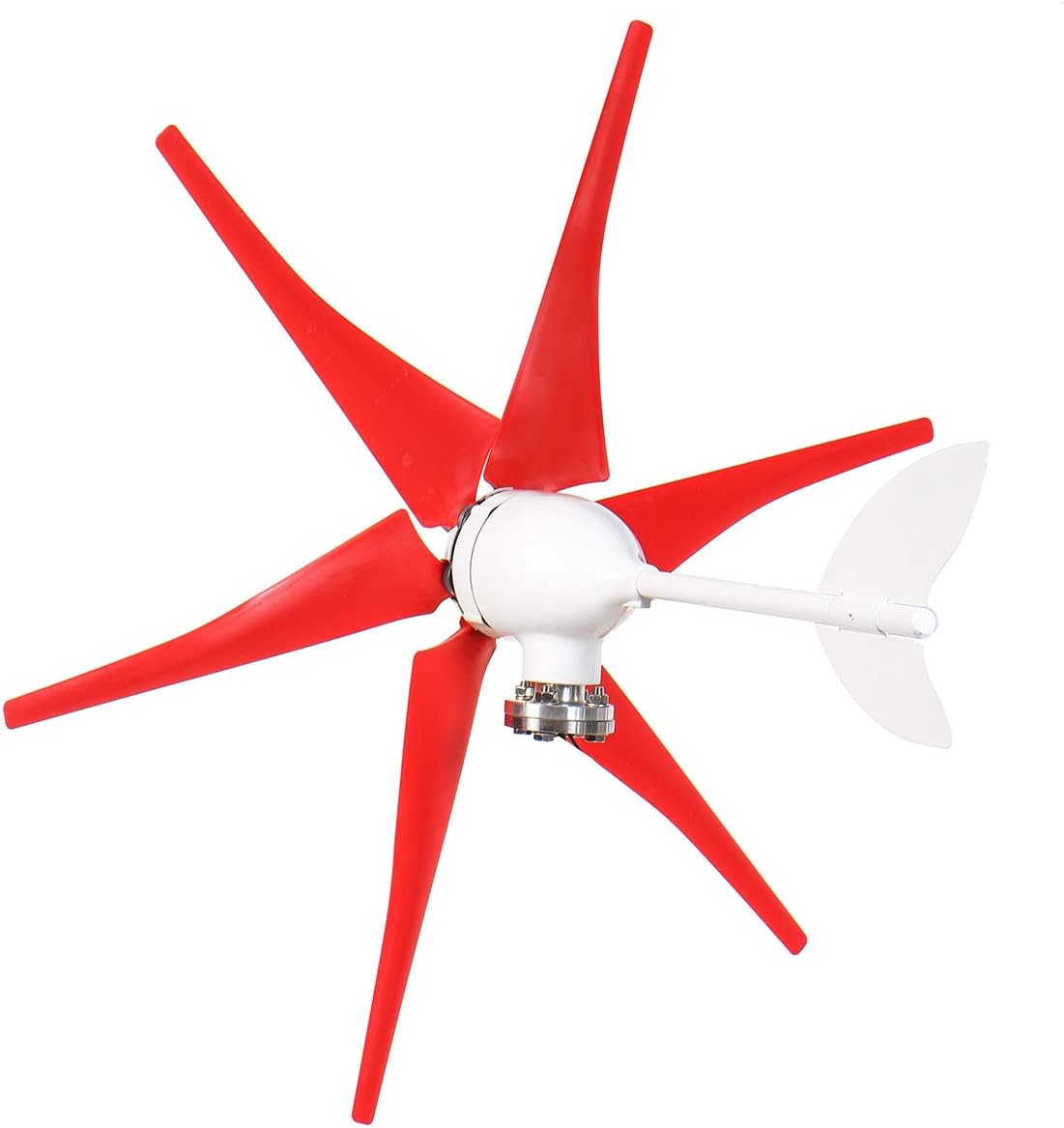 8000W Wind Turbines Generator 12V/24V 3/5/6 Blades Horizontal Wind Generator with Controller Windmill Energy Turbines,12v,6 Blades