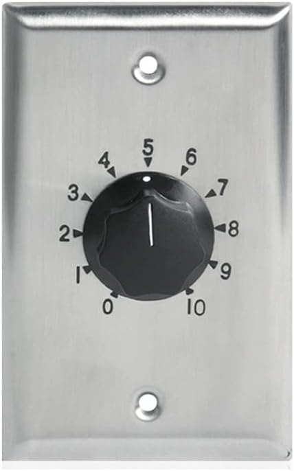 AtlasIED Deluxe Priority, Plate Mounted 35W Attenuator W/Priority Relay, 3dB Steps