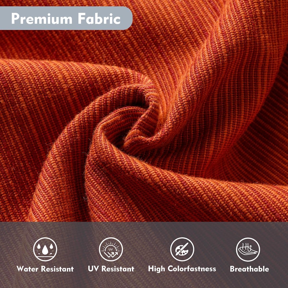 8 Pieces Outdoor Patio Furniture Sets,Rattan Conversation Sectional Set,Manual Weaving Wicker Patio Sofa with fire Pit