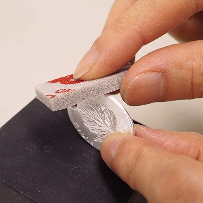 Art Silver Clay for Jewelry Making 20g A-0274 Set of 2 Including 3 Sand Papers. Clay for Rings, Necklaces and Other Accessories