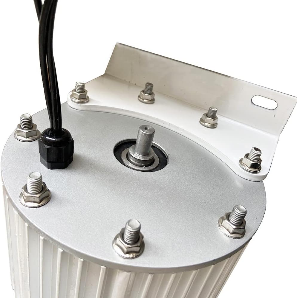 Wind Power Turbine Generator 1KW~10KW Low RPM Permanent Magnet Wind Turbine Generator 10000W 48V 96V Free Energy Generator Alternative Energy (Color : With base, Size : 380V_1600W)