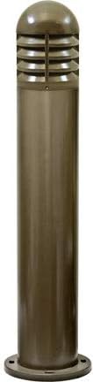 D183-50-BZ-MT Bollard,Bronze,Fiberglass,Louvered
