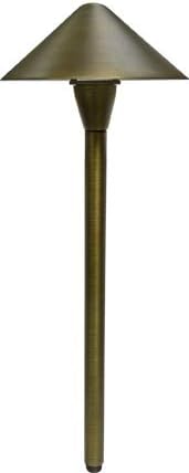 Dabmar LV36 Brass Path/Walkway/Area Light, Weathered Brass Finish