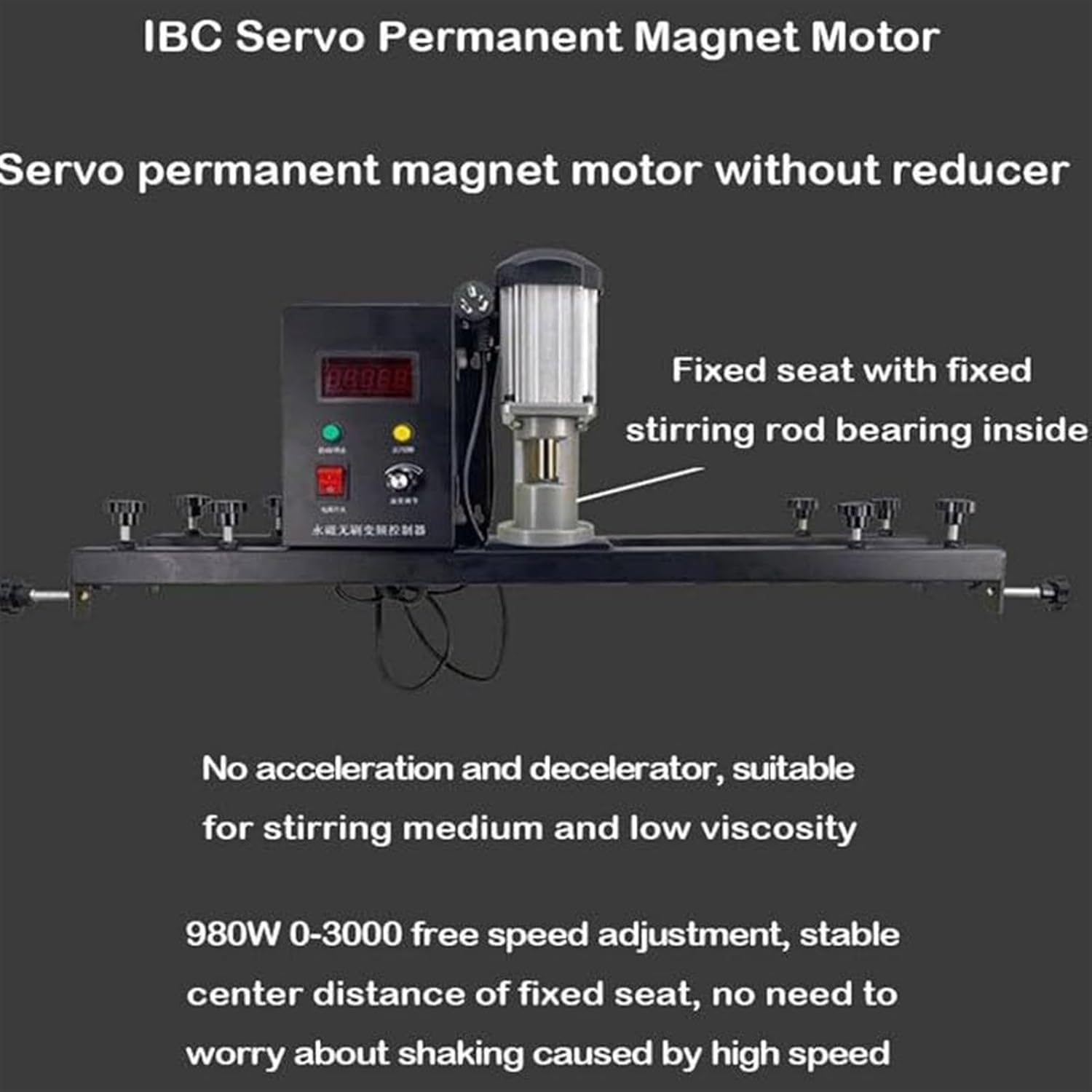 IBC Air Agitator, 980W Electric Tank Mixer Machine,Pneumatic Bracket Mixer,Paint Stirring Machine Bracket Air Agitator Paint Mix Tool,Folding Propeller, for Ink Dissolver Agitator