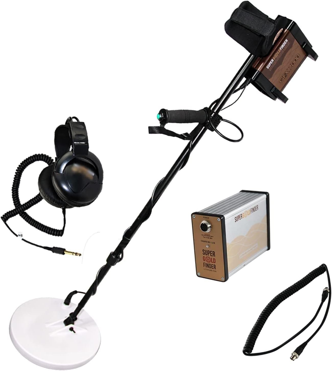 High Sensitivity Gold Finder with Digital Conversion of 8 Frequency Changes, Professional Underground Metal Detector, Long Range Deep Gold Detector, Fit for Kinds of Soil