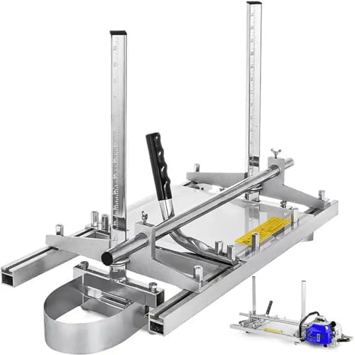 Portable Chainsaw Mill Guide - Efficient Lumber Cutting Tool for Woodworkers, Builders, and DIY Enthusiasts | Heavy-Duty, Easy-to-Use, Adjustable Planking System
