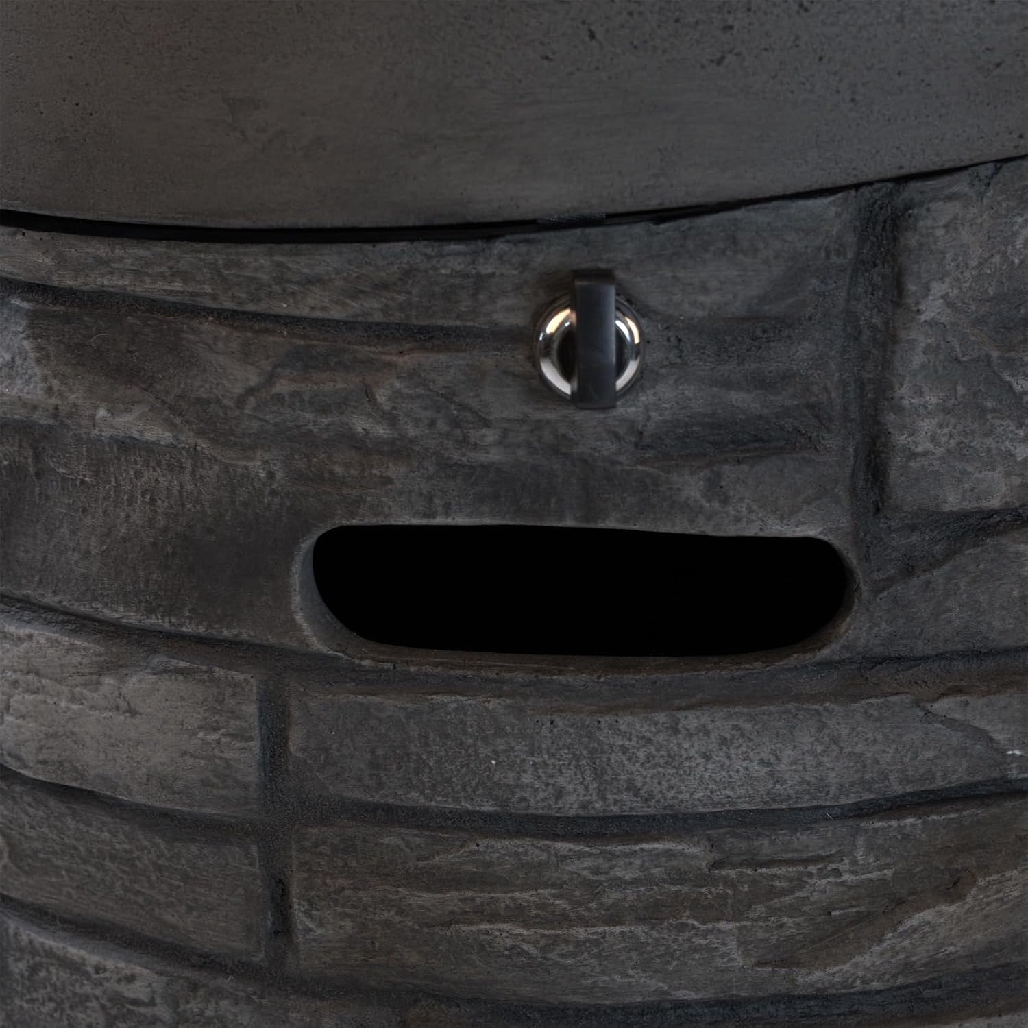 Penau 32000 BTU Round Outdoor Gas Fire Pit, 20 Inch Diameter, CSA Certified, Includes 2.5kg Lava Stones and Rainproof Cover, Durable Magnesium Oxide Surface