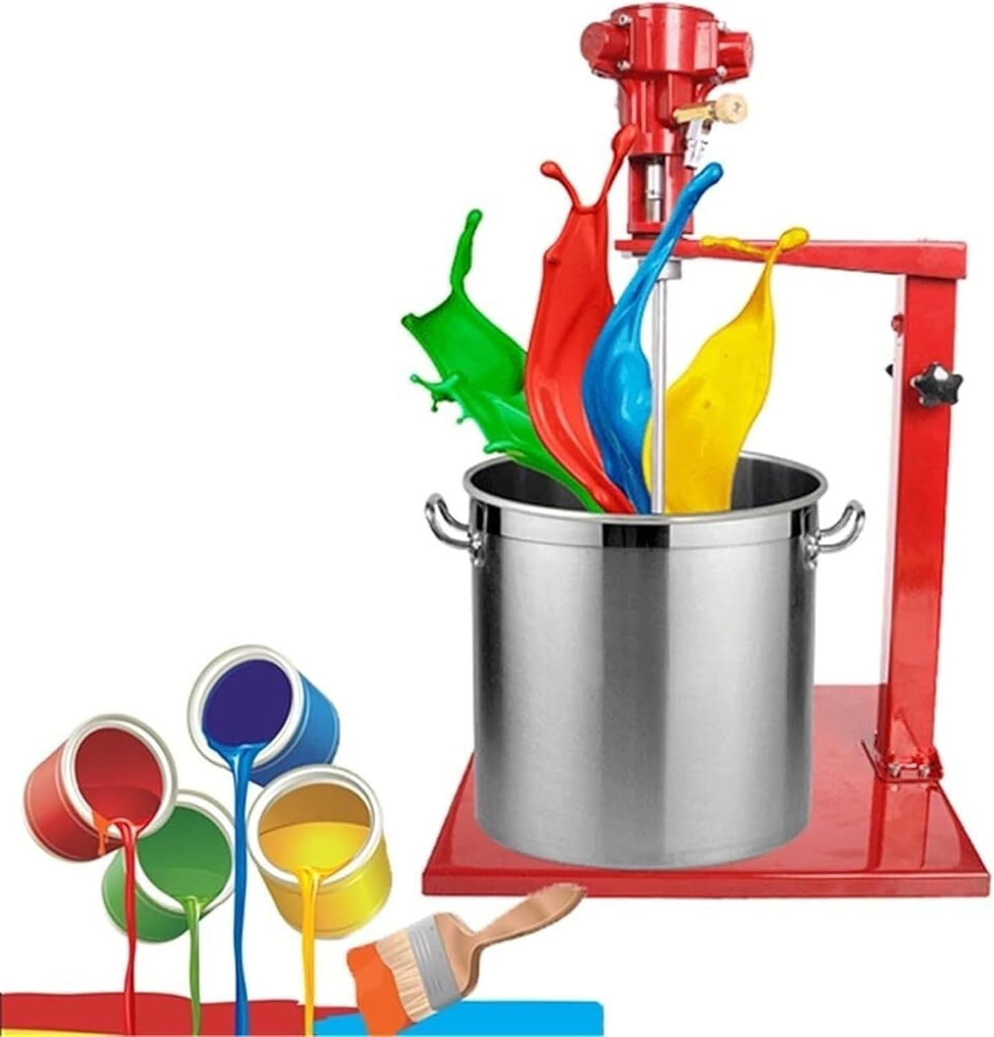 Paint Stirring Machine, Pneumatic Paint Mixer Stirrer, Paint Mixer for Drill, Coating Agitator for Paint Dye Hydrosol Mixing