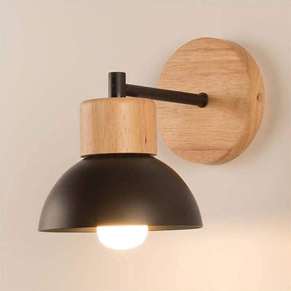 Wall Lamp Industrial Wooden White Cage Candle Wall Light Fixtures Bedroom Bedside Wall Mount Lighting Fixture E27 Wall Sconce