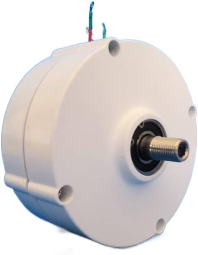 Wind Turbine, 400W 600W 12V 24V 3 Phase Gearless Permanent Magnet Generator for Wind Water DIY Horizontal Wind(Without Base,24V_40W)