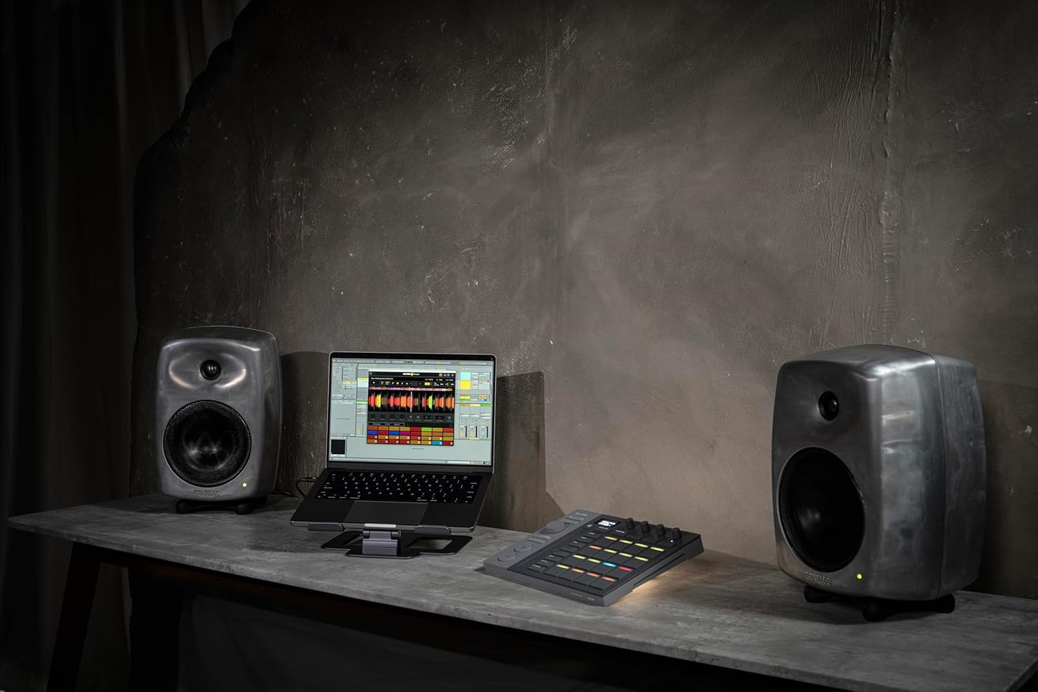 AlphaTheta SLAB MIDI Controller — Unlock Serato Studio (Full Version), Multi‑Function Dial & Focus Control, 16 Velocity Pads With Aftertouch, Touch Strip Performance; Works with Serato DJ Pro