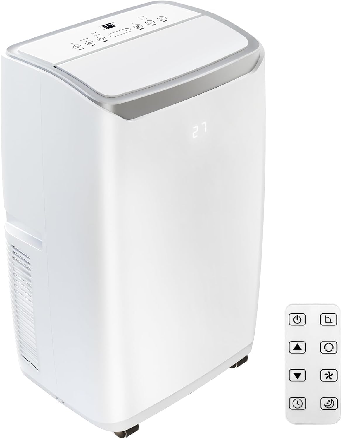 12000Btu Portable Air Conditioner with Cooling/Dehumidify/Fan Mode Cools up to 550 Sq.Ft, 3 in-1 Quiet Portable AC Unit 3 Speed, Auto Swing, 24H Timer for Large Room