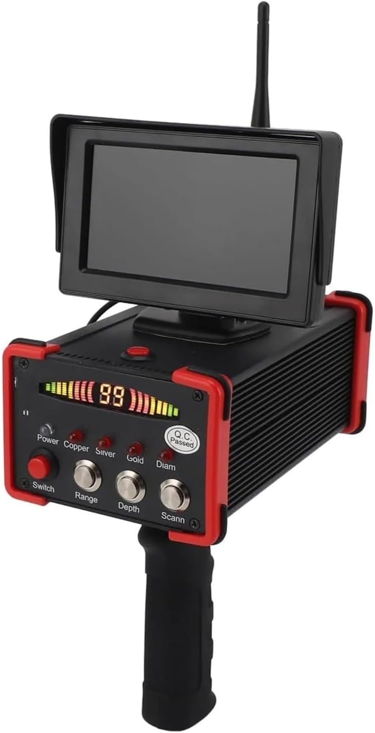 Underground Metal Detector Display Screen Highly Accurate Underground Metal Scanner 1000m Range Efficient 15m Depth for Gold