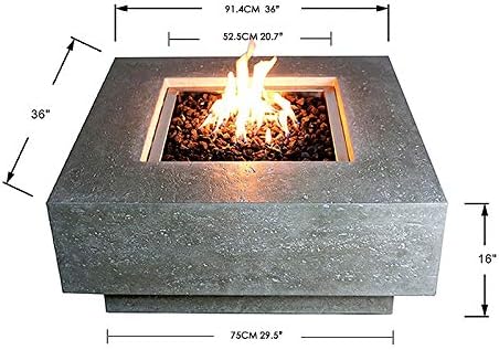 Elementi Manhattan Fire Pit - Natural Gas