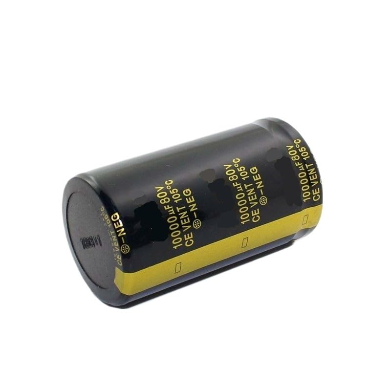 2PCS Audio Electrolytic Capacitor 25V 35V 63V 100V 200V 250V 400V 450V 6800UF 10000UF 22000UF for HiFi Amplifier Low ESR(80V22000UF 35X100MM)
