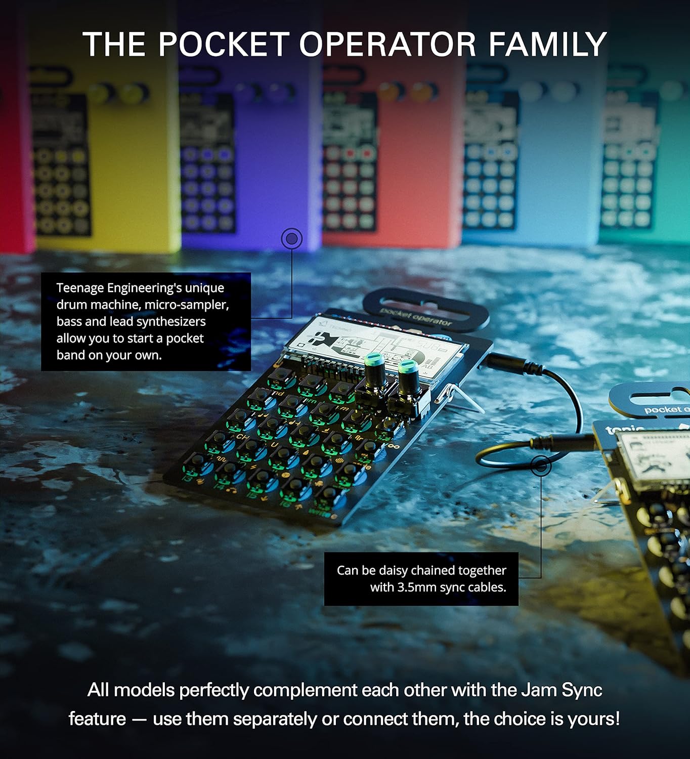 teenage engineering Pocket Operator PO-14 Sub Bass Synthesizer and Sequencer