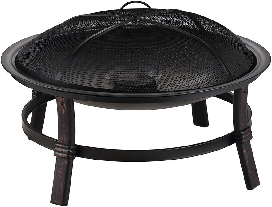 Endless Summer WAD15121MT Brushed Copper Wood Burning Outdoor Firebowl