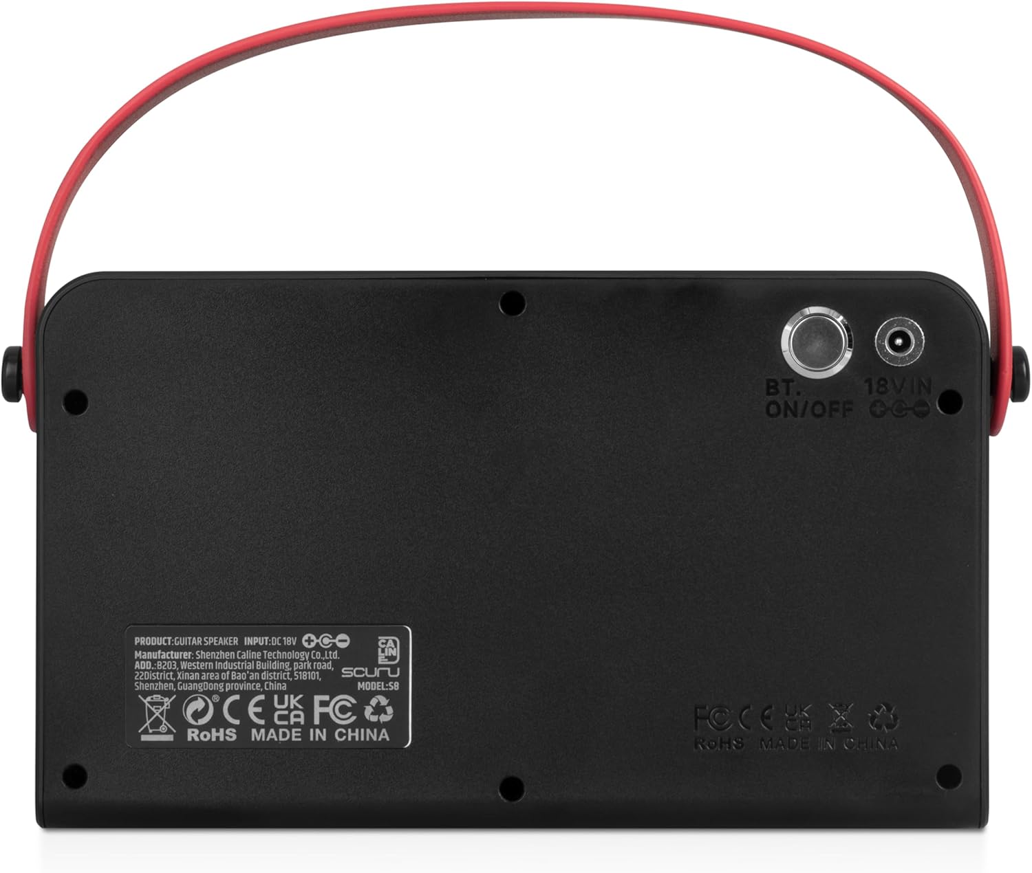 Caline Scuru 20W Bass Amplifier Portable Bass Guitar Practice Amp Battery Powered Combo Amp with Bluetooth (S8B)