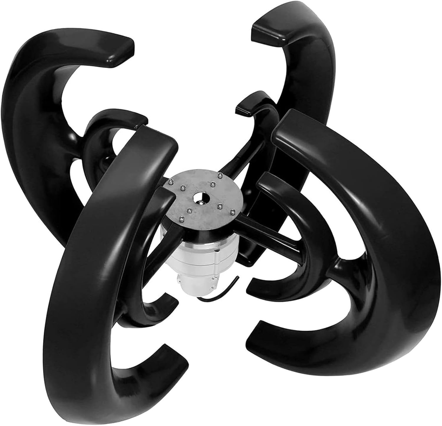 2000W Vertical Wind Power Turbine Generator 5-Blades Wind Turbine Generator 12V 24V DC Vertical Axis Wind Power Generator Kit with Controller,24V