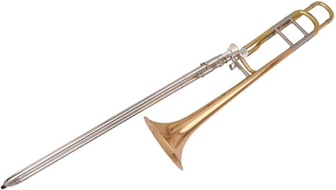 Adult Trombone Instrument Trombone Beginner Instrument B Flat Lacquer Gold Brass Professional Performance(3)