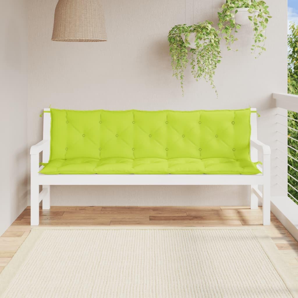 Garden Bench Cushions 2 pcs Bright Green 70.9