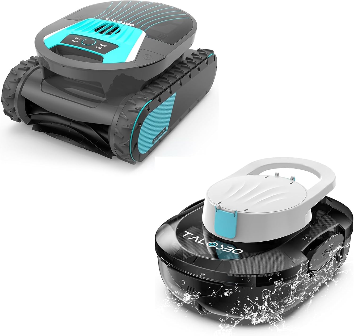 S1 PRO Cordless Pool Vacuum – Powerful Robotic Cleaner for Above-Ground Pools up to 1076 Sq.ft & Pleco Pro Robotic Pool Cleaner – Cordless, Smart APP, 210 Min Runtime