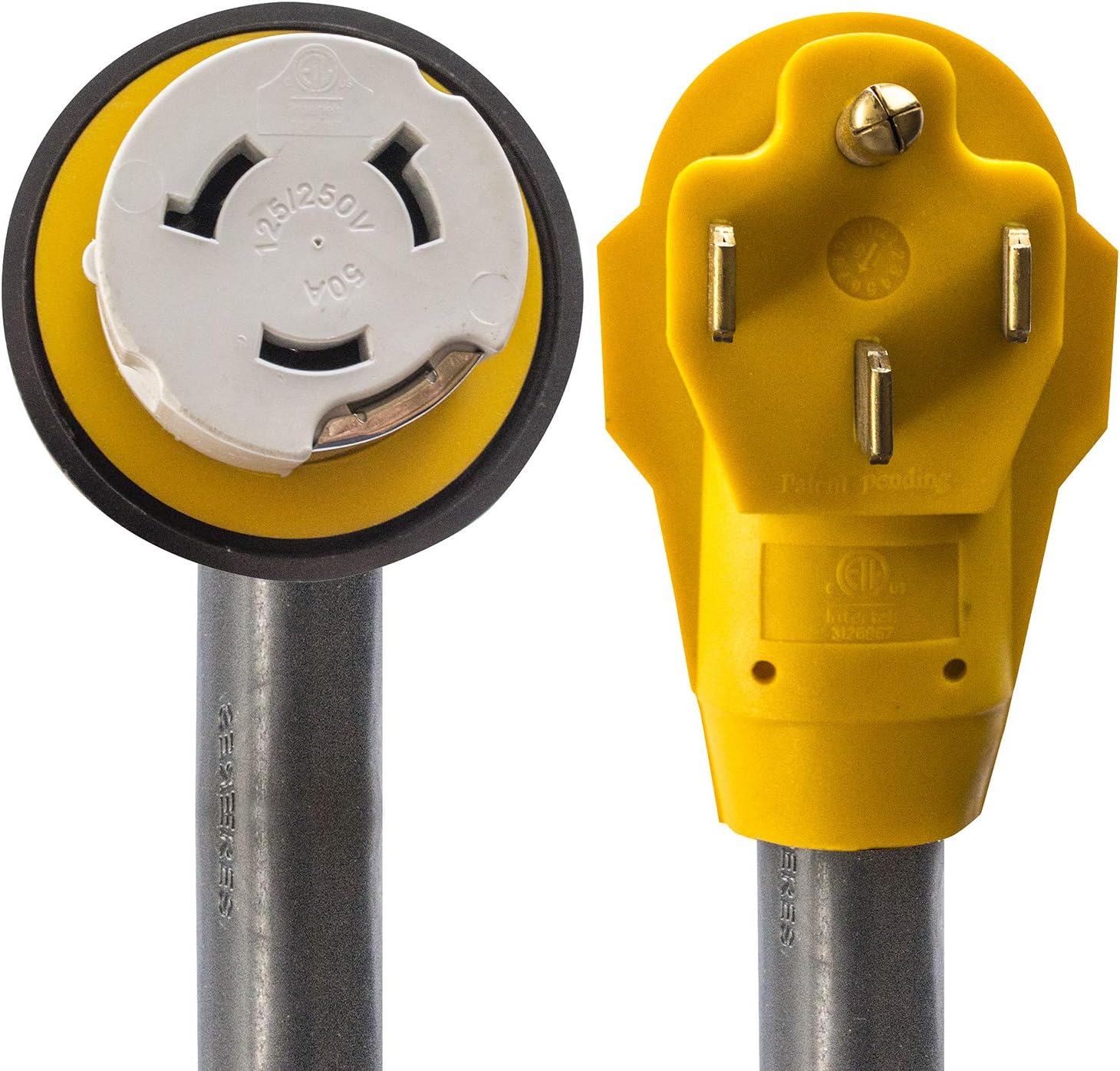 Buffalo Tools PK50: 50 Amp Generator Power Inlet Box with 30 ft. Extension Cord