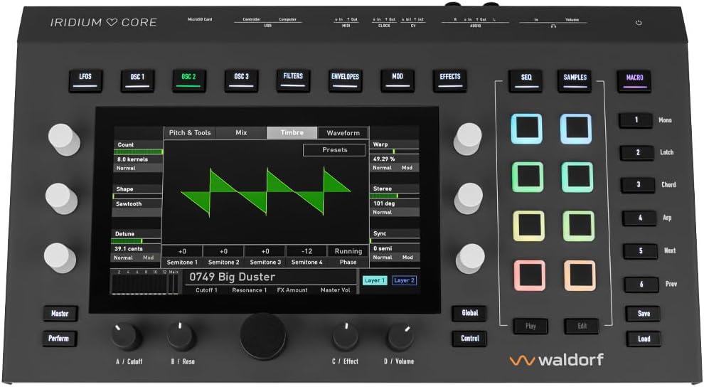 Waldorf Iridium Core Polyphonic Desktop Synthesizer