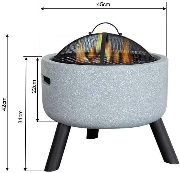 Outdoor Fireplaces Stainless Steel Burning Wood Incinerator Outdoor Camping Burned Stove Hexagonal Table BBQ Grill Folding Portable Fire Pit Fire Pits